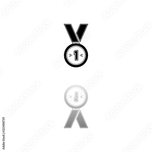 Medal icon flat