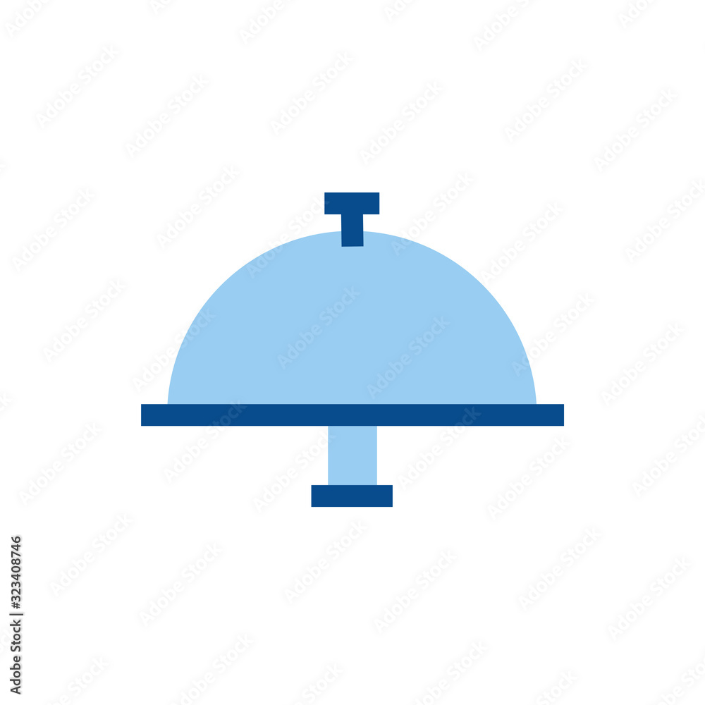 tray server dish flat style icon tray server dish flat style icon