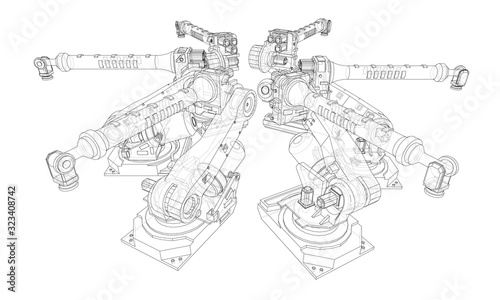 A industral robots manipulators