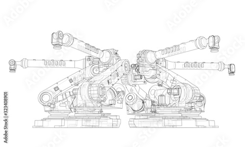 A industral robots manipulators