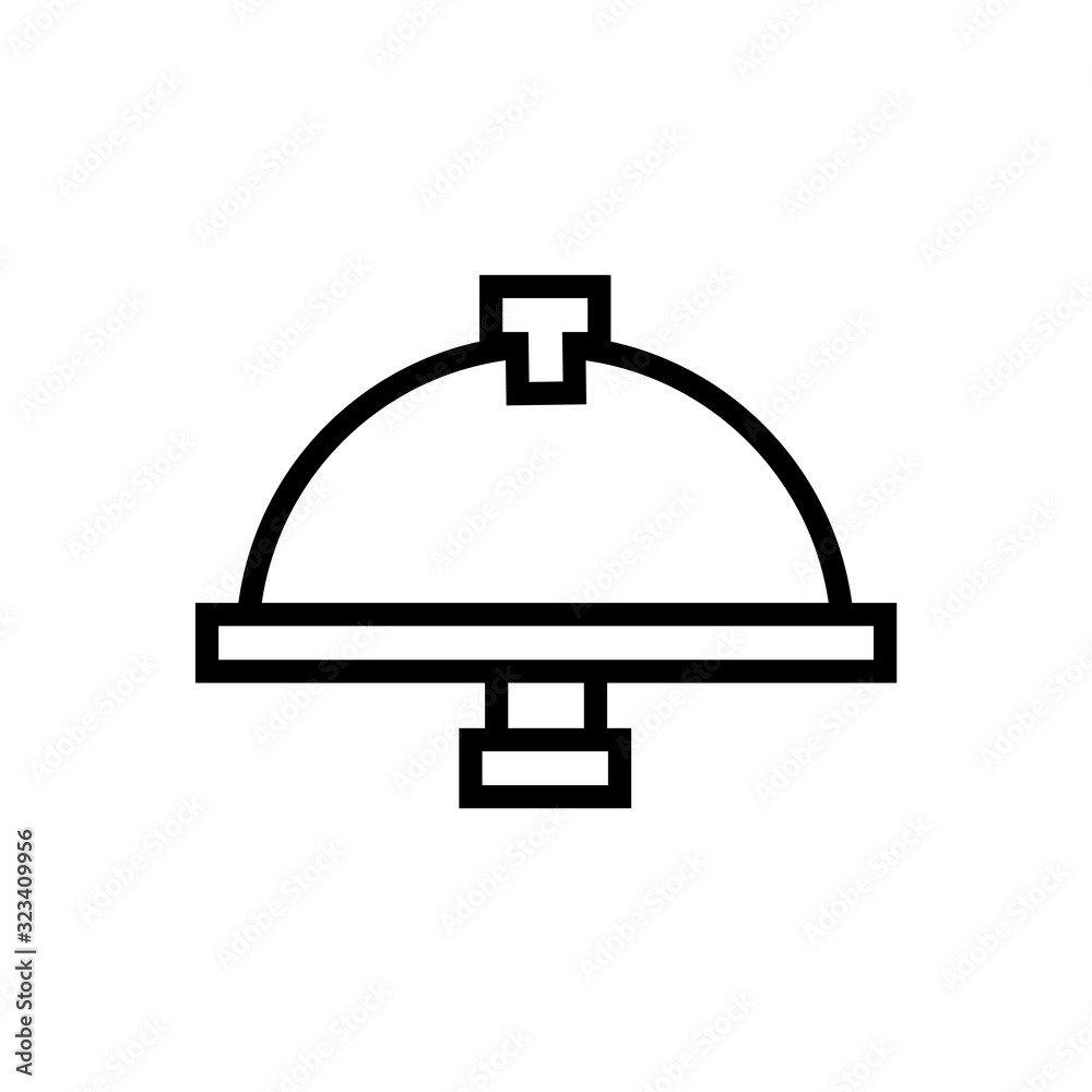 tray server dish line style icon tray server dish line style icon