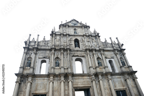 Macau's landmark：Ruins of St.Paul © rourouguan