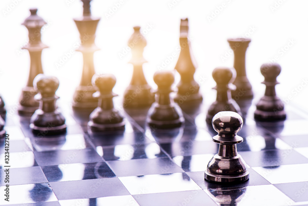 chess board game for ideas and competition and strategy, business success concept chess board game for ideas and competition and strategy, business success concept