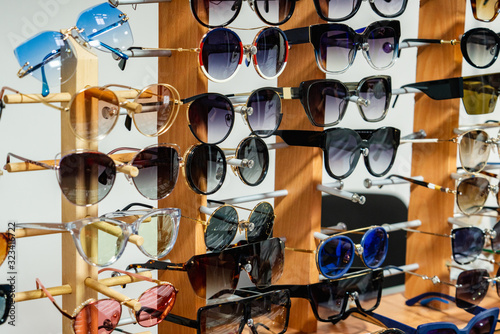 Sunglasses store showcase