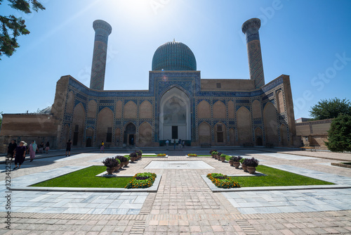 Gur Emir mausoleum of the asian famous historical personality Tamerlane or Amir Timur in Samarkand, Uzbekistan photo