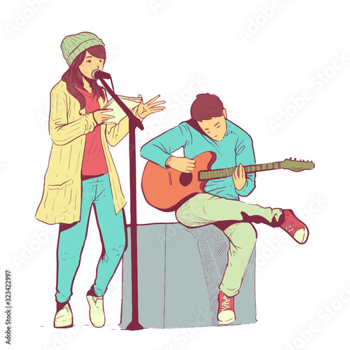 musical poetry illustration