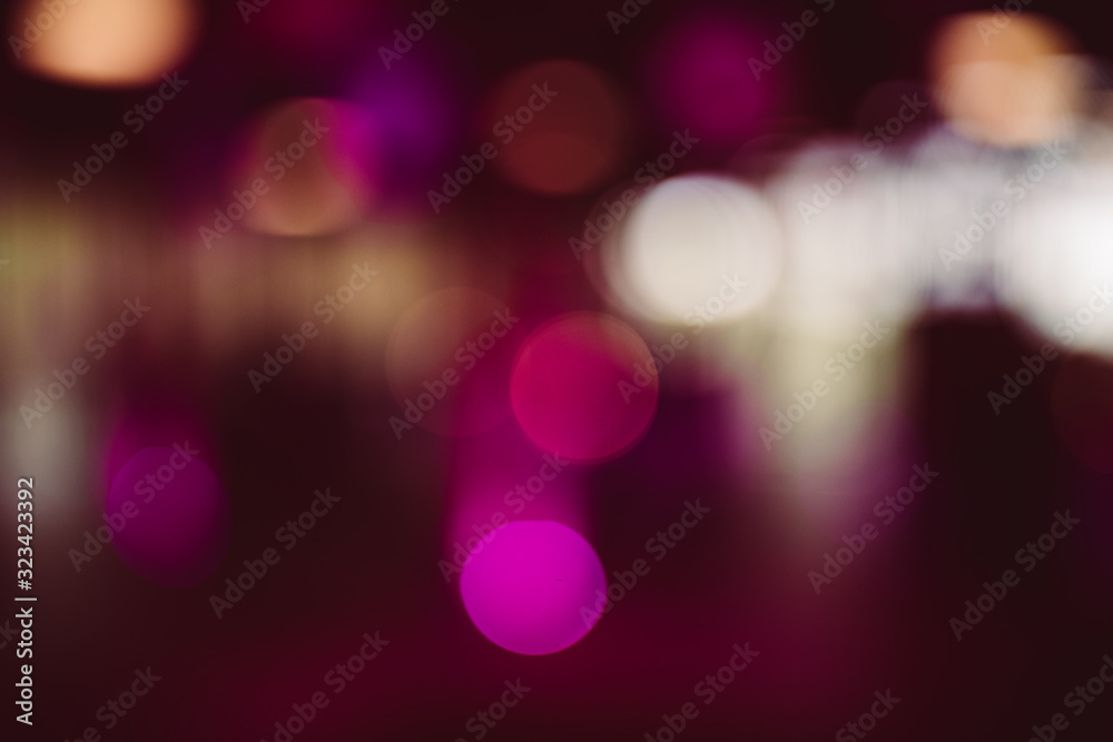 Fototapeta premium Bokeh Pink Lila