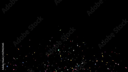 Confetti / with Alpha Matte Channel. Can be used with any kind of Celebration events and Give your Work more alive view.