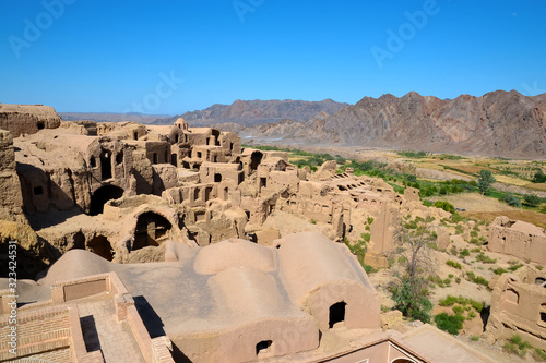 Kharanagh Ardakan Castle, ancient village near the desert city of Yazd in Iran