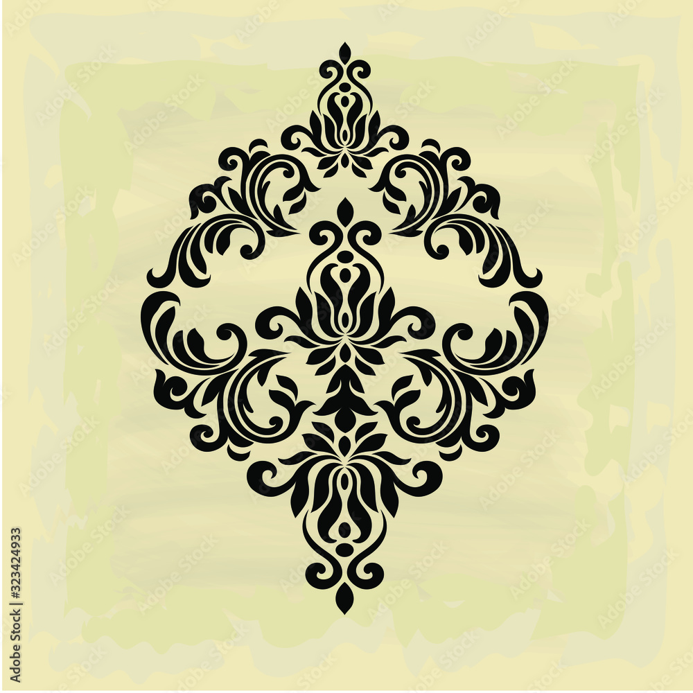 Oriental vector damask patterns for greeting cards and wedding invitations. Oriental vector damask patterns for greeting cards and wedding invitations.