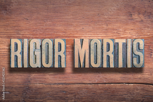 Foto rigor mortis wood
