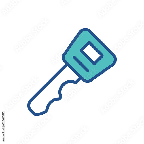 motorcycle lock icon collection, trendy style