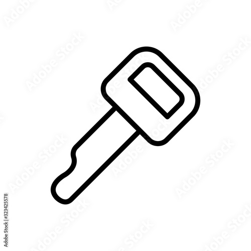 motorcycle lock icon collection, trendy style