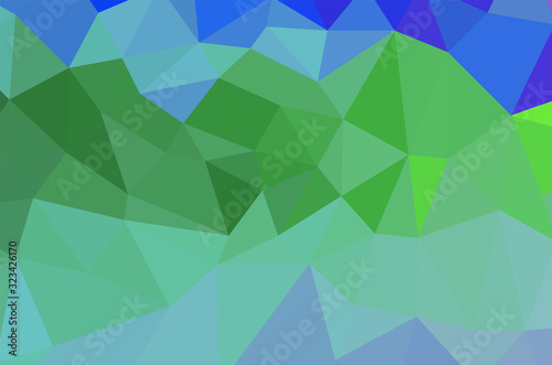 Gradient Green vector shining triangular layout. Glitter abstract illustration