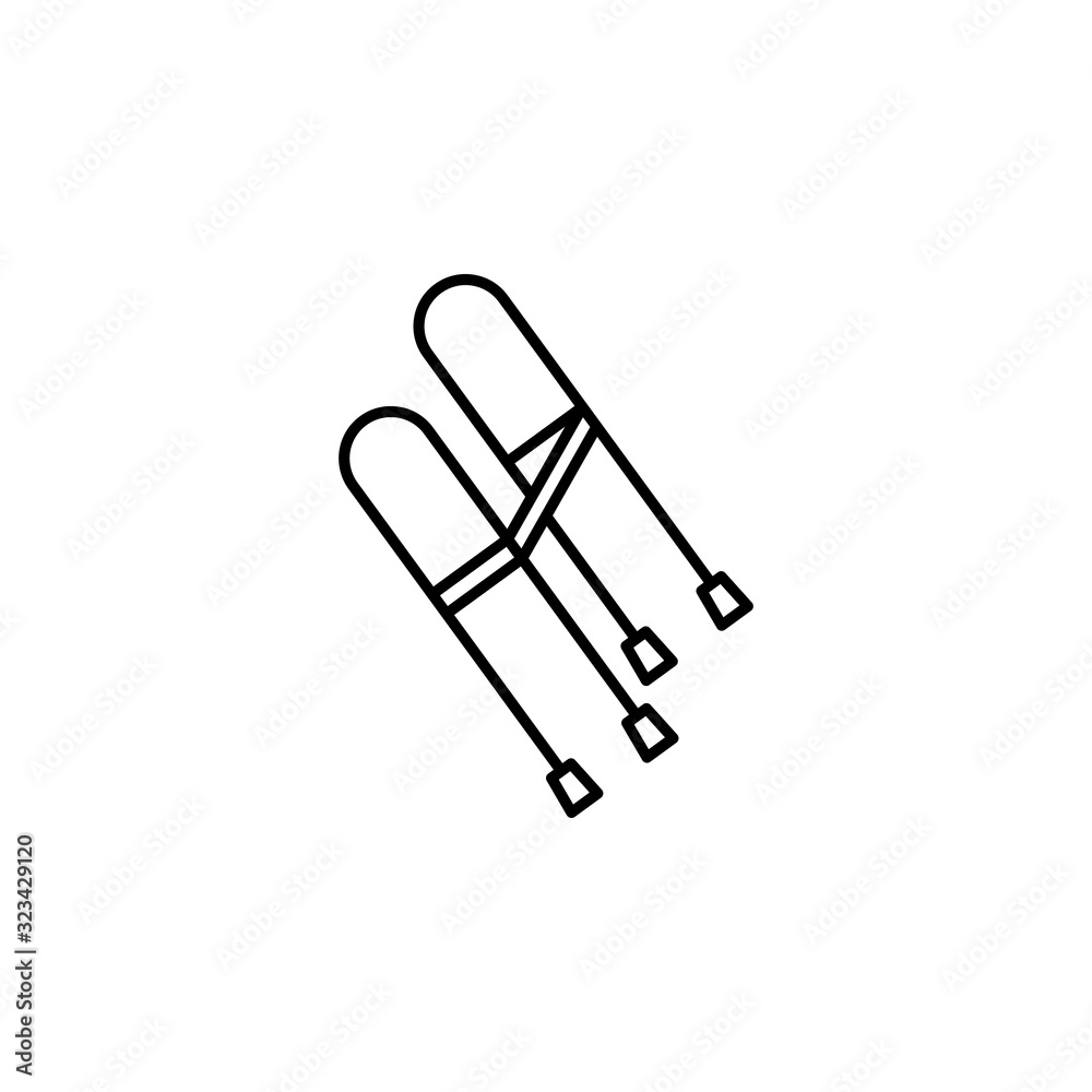 Vertical walk disabled icon. Simple line, outline vector elements of traumatology icons for ui and ux, website or mobile application Vertical walk disabled icon. Simple line, outline vector elements of traumatology icons for ui and ux, website or mobile application