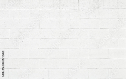 white painted concrete block wall for background