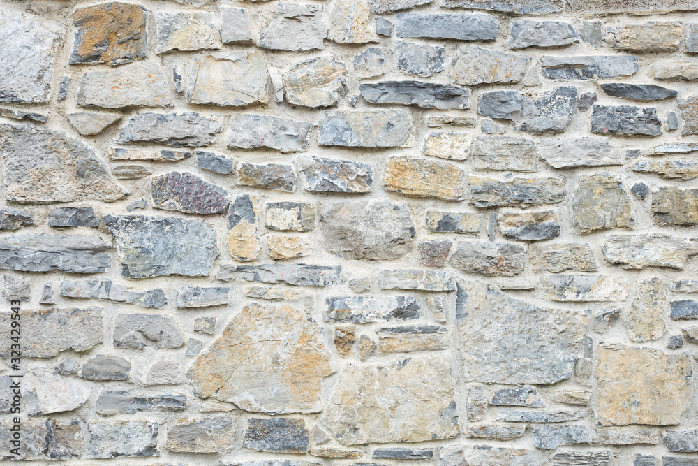 Fototapeta premium A limestone wall in different neutral tones