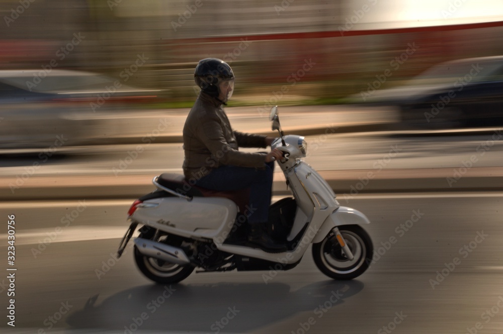 motorcycle on the road