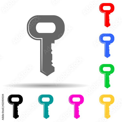 Fototapeta Naklejka Na Ścianę i Meble -  key multi color style icon. Simple glyph, flat vector of lock and keys icons for ui and ux, website or mobile application