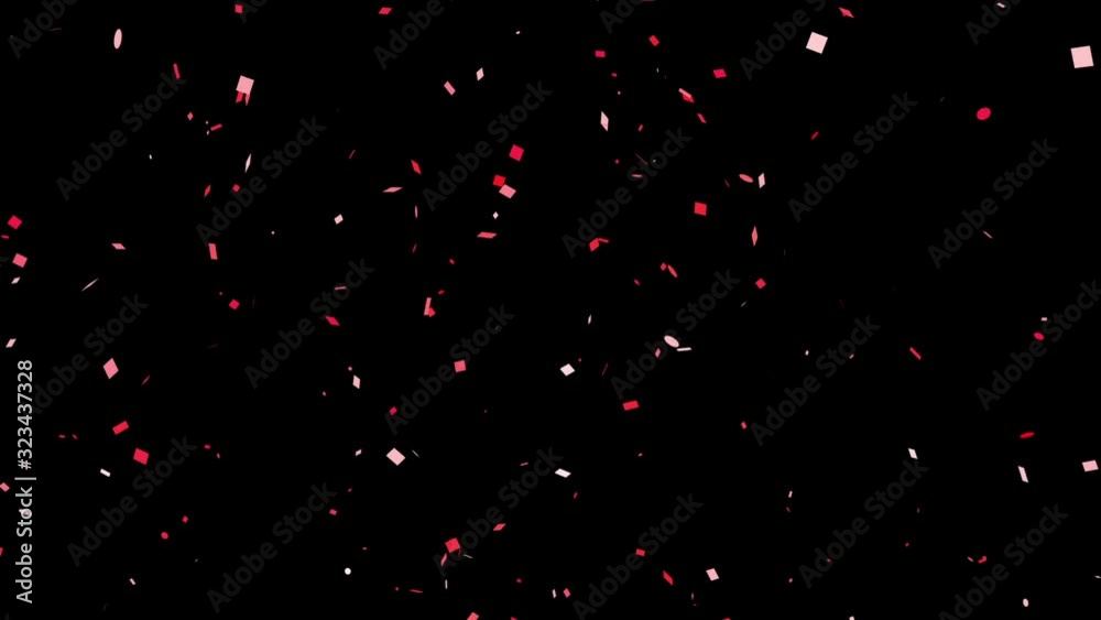 Confetti Falling / with Alpha Matte Channel Confetti Falling / with Alpha Matte Channel