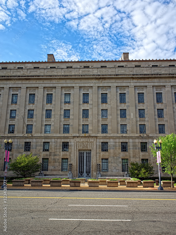 Department of Justice building in Washington DC