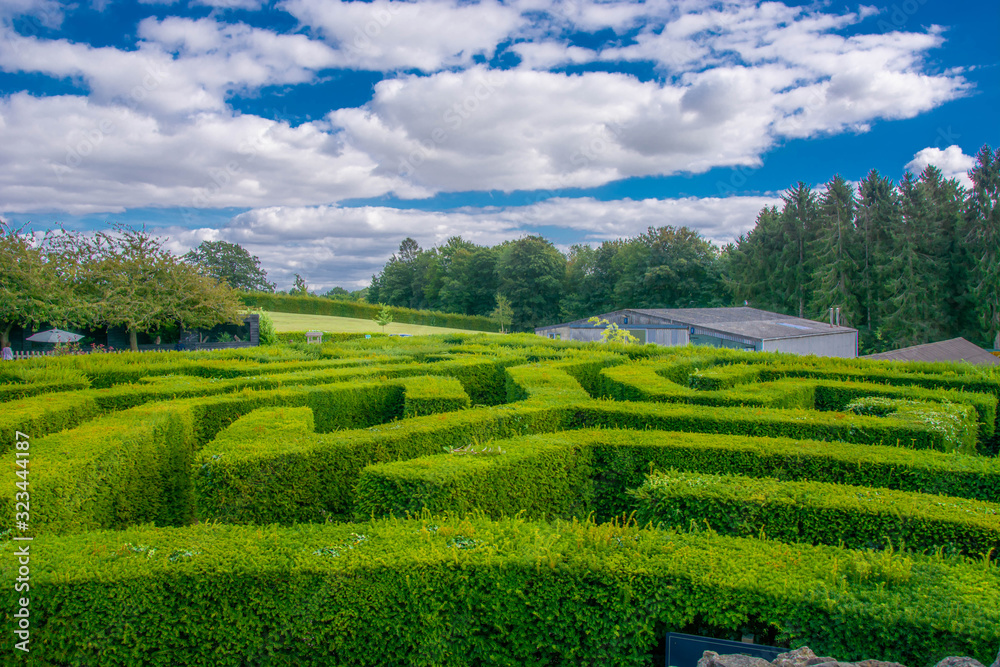 Maze garden play area at Leeds Castle