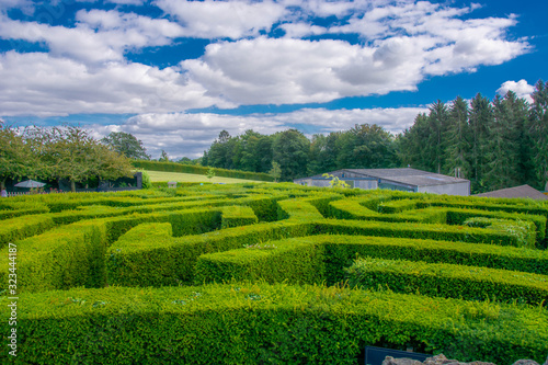 Fototapeta Naklejka Na Ścianę i Meble -  Maze garden play area at Leeds Castle