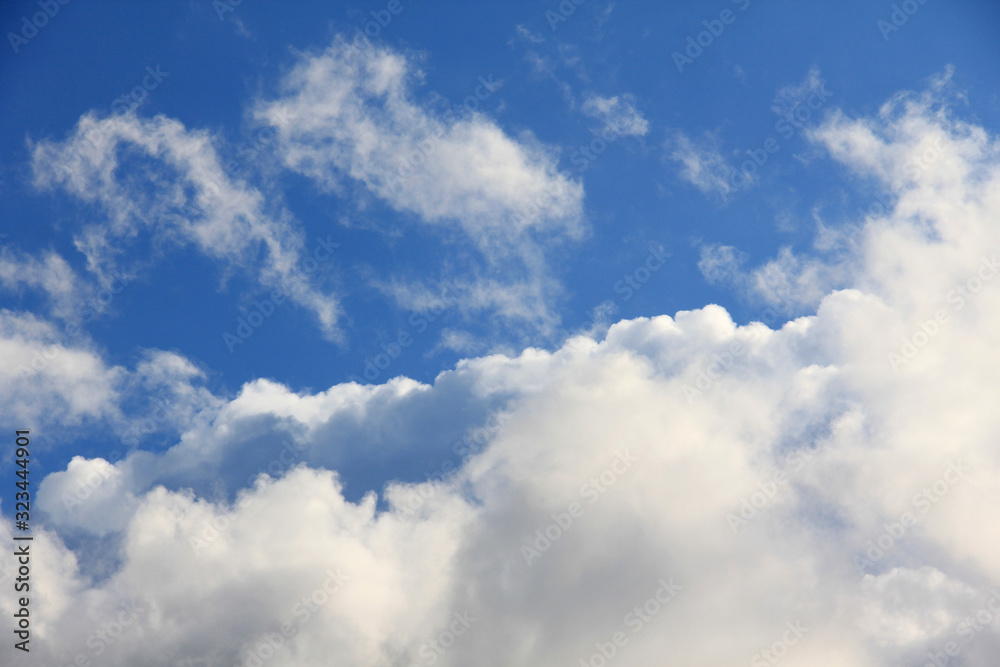 Big white clouds on a high blue sky Big white clouds on a high blue sky