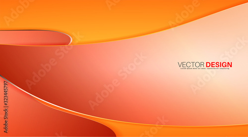 Vector design background. Creative abstract wave concept layout template.