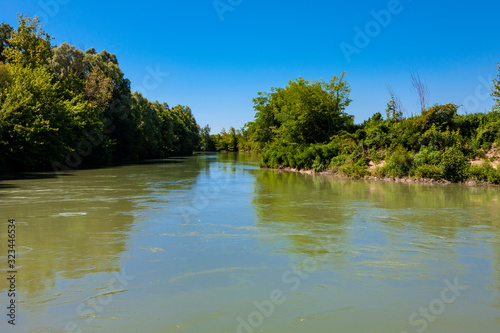 The river Livenza in Italy photo