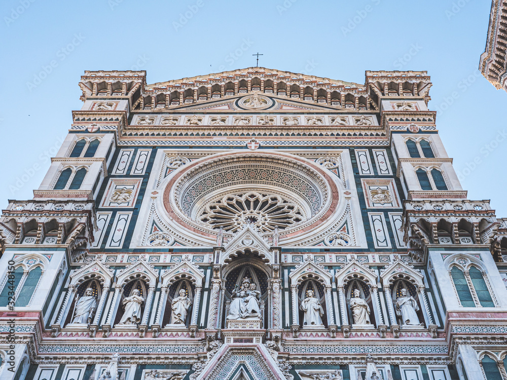 Views of the Santa Maria del Fiore facade