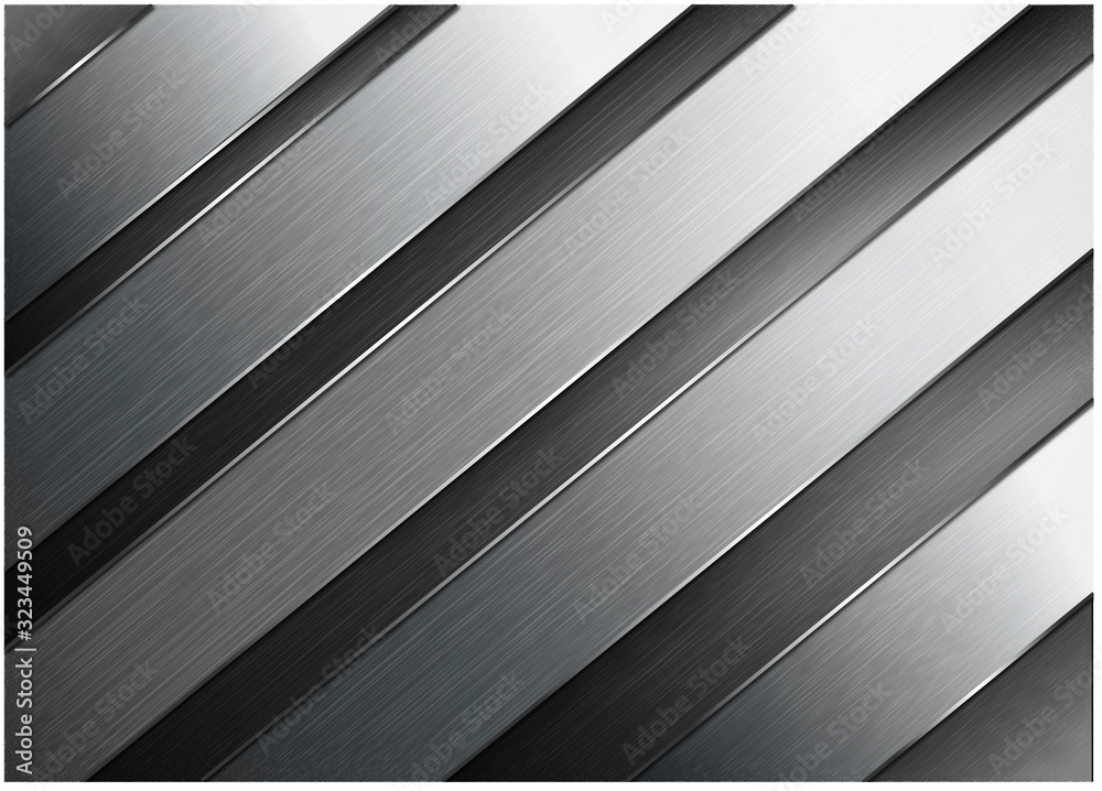 Obraz premium metal background for business banner, gradient black grey