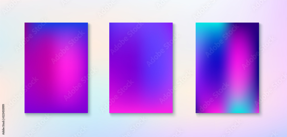 Fototapeta premium Purple, Pink, Turquoise, Blue Gradient Shiny Vector Background. 