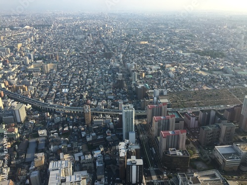 Skyscraper View, Landscape, Osaka, August 2017. 都市景観, 大阪, 2017年8月。