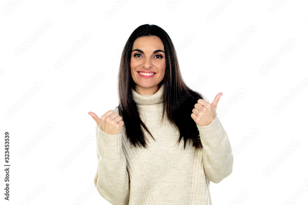 Attractive brunette woman Attractive brunette woman