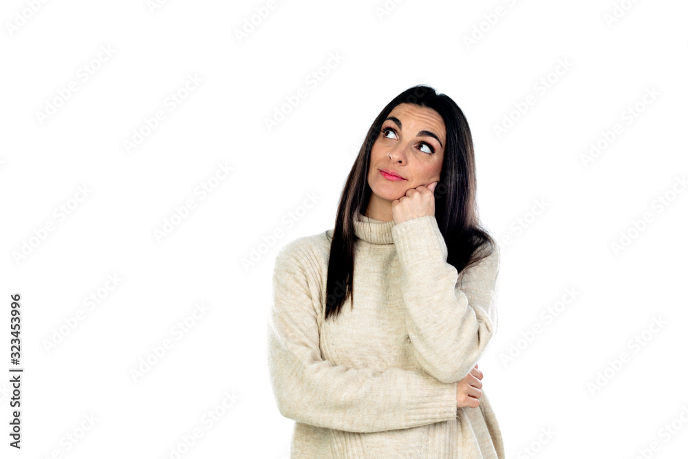 Attractive brunette woman Attractive brunette woman