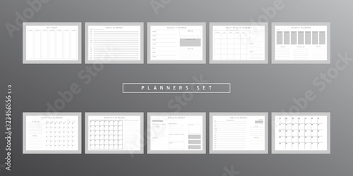 Planner sheet vector