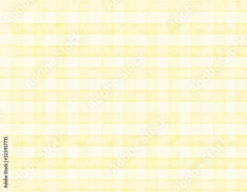 watercolor check background yellow
