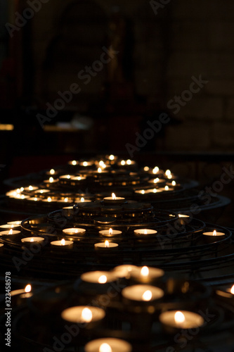 candles in the church