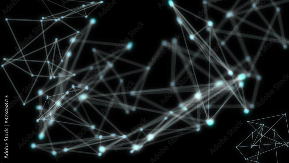 Modern high-tech dot with line moving on black background. Modern background minimal sci-fi texture background