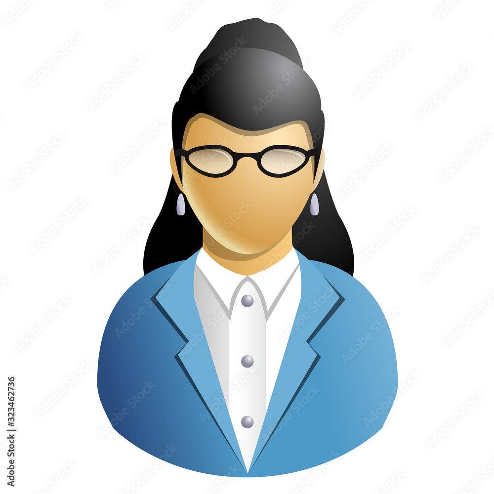 User or member avatar woman people icon isolated on white background. Illustration User or member avatar woman people icon isolated on white background. Illustration
