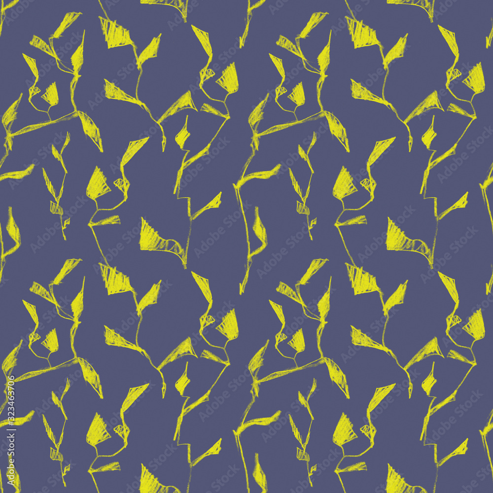 seamless pattern with branches painted by pencils. seamless pattern with branches painted by pencils.