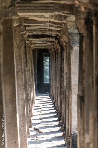 Corridor in the Angkor Wat temple complex, Cambodia © HandmadePictures