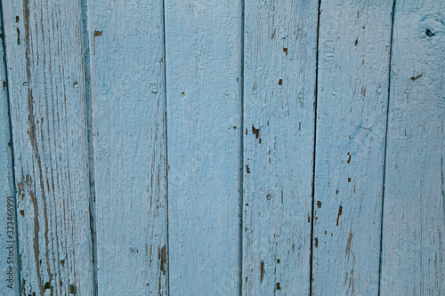 blue wooden old fence for texture or design © Sensey3242