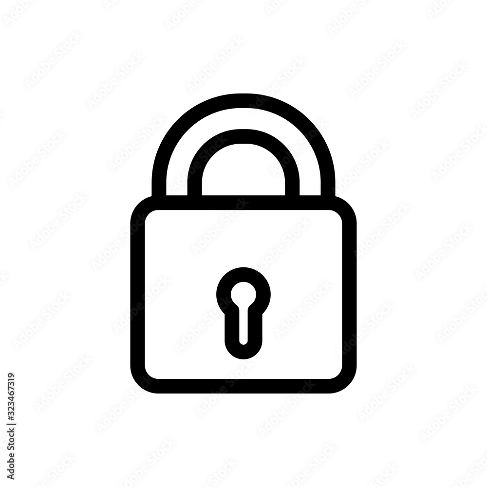 Padlock icon trendy Padlock icon trendy