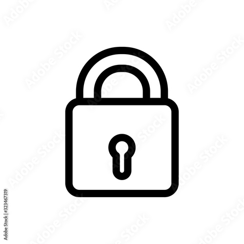 Padlock icon trendy