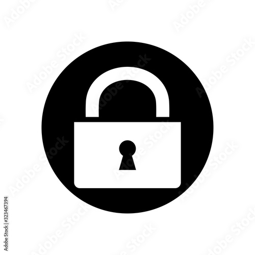 Padlock icon trendy