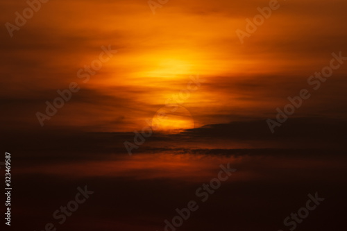 sunset over sea in Thailand