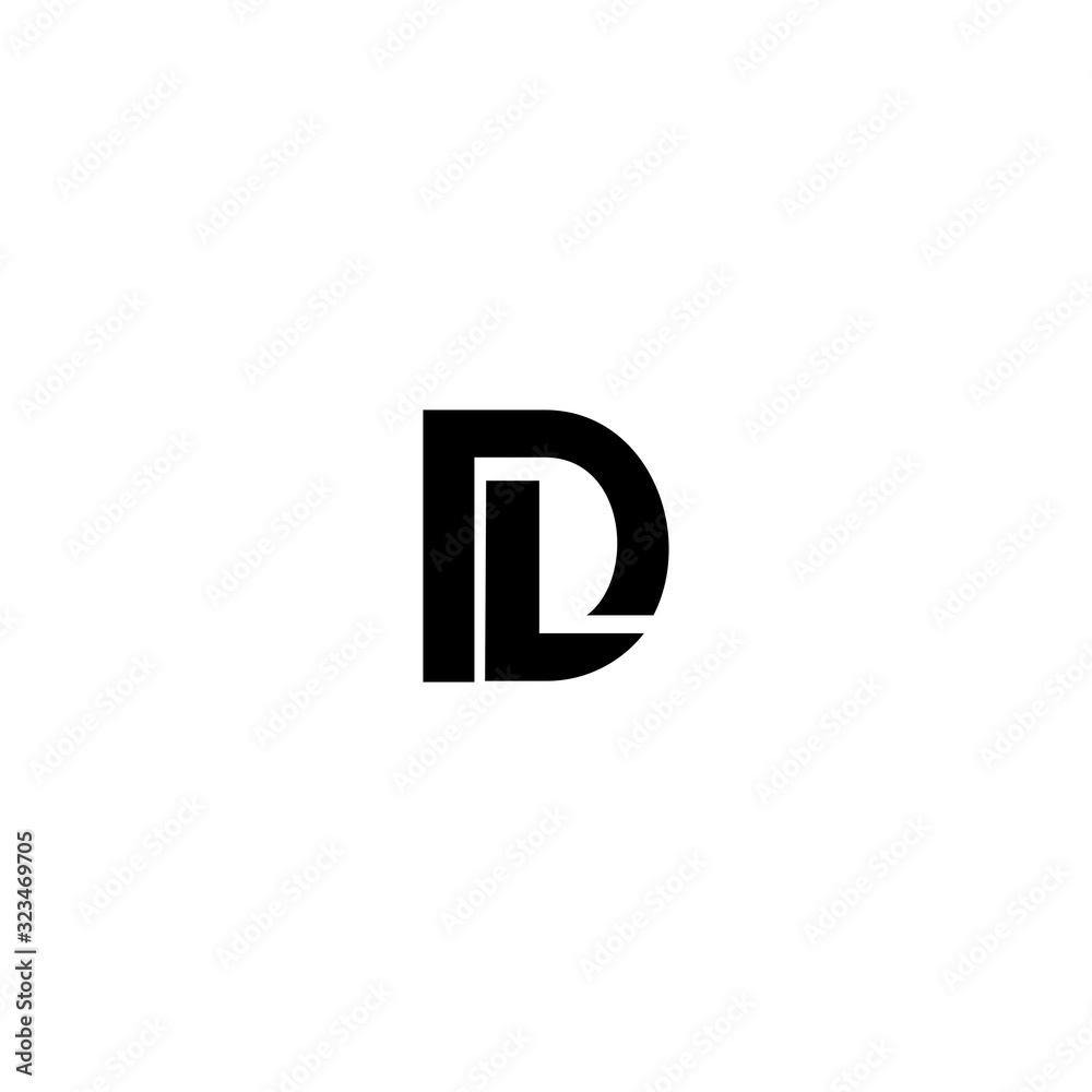 Letter DL Simple Monogram Logo Icon Design. Stock Vector - Illustration of  corporate, letter: 198938899