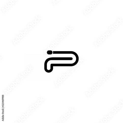 P IP PI Logo Design Vector